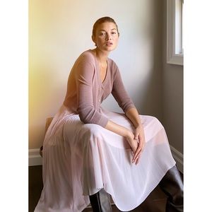 Wilfred Aritzia Twirl Pleated Midi Skirt XS